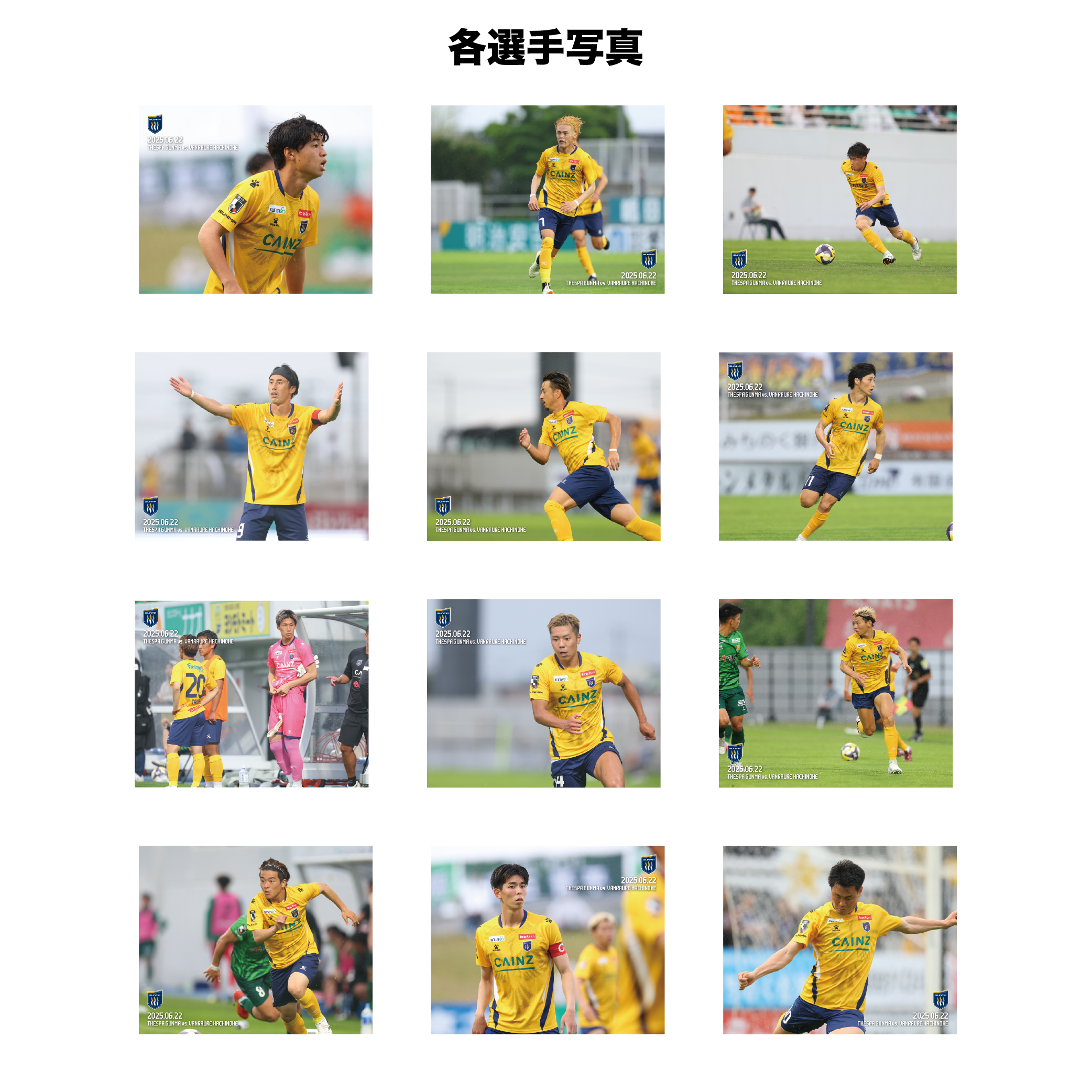 【受注キャンバスボード】PLAYERS CANVAS［MATCH ver.／第17節ヴァンラーレ八戸戦］
