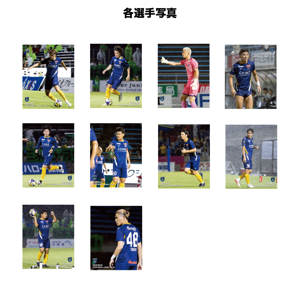 【受注キャンバスボード】PLAYERS CANVAS［MATCH ver.／第28節ガイナーレ鳥取戦］：オンライン限定