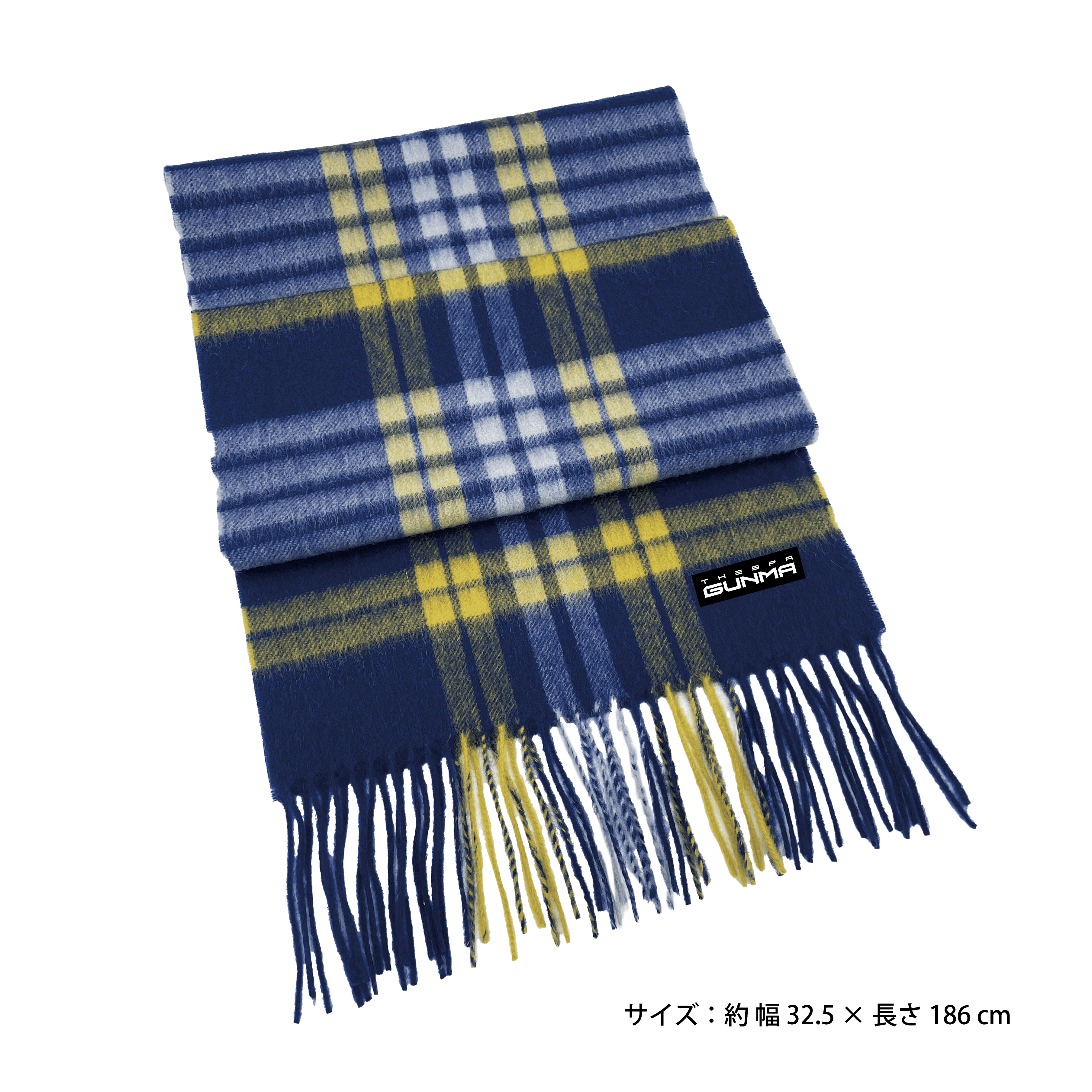 ザスパチェック柄マフラー